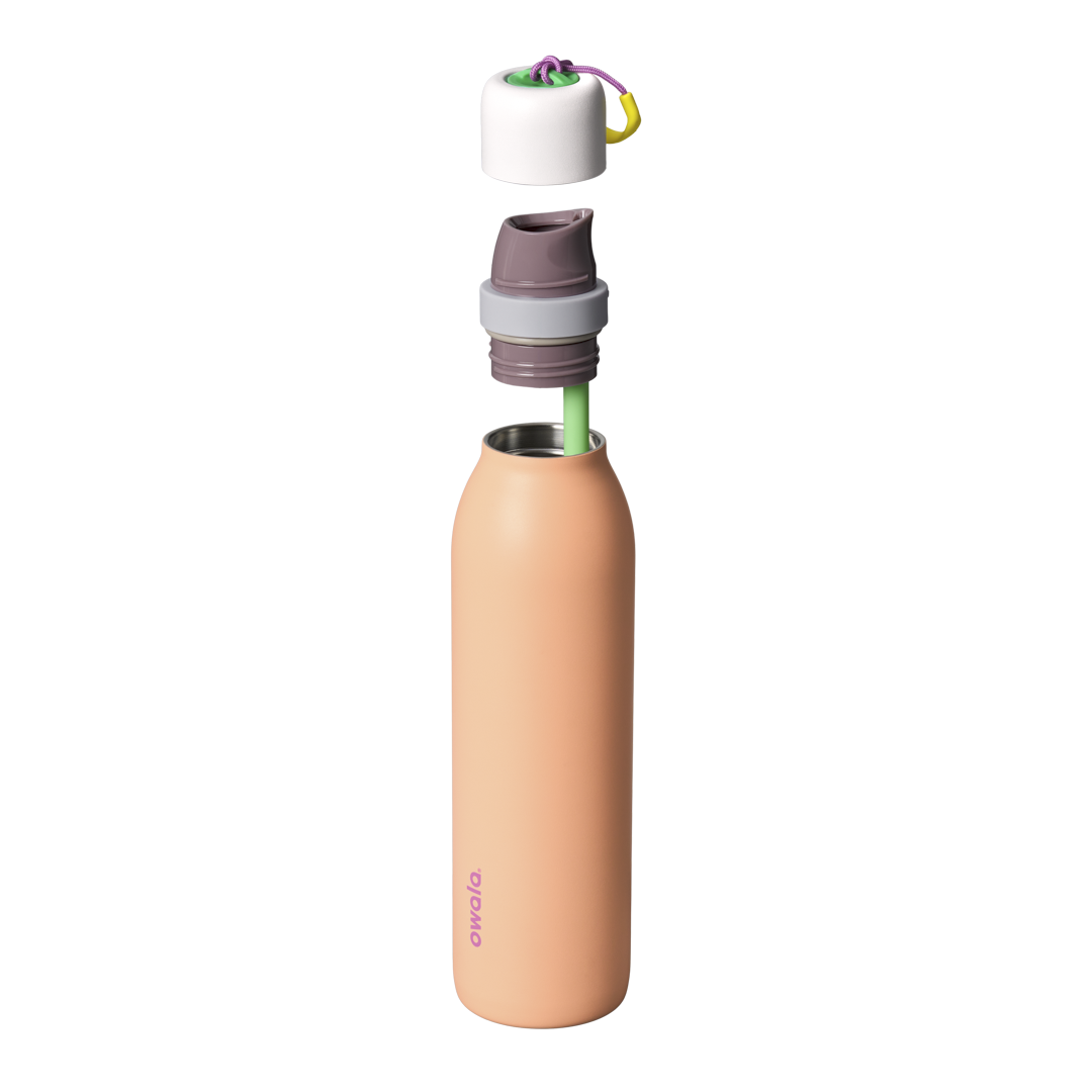 24Oz Peachy Keen Stainless Steel Freesip Twist - Image 4