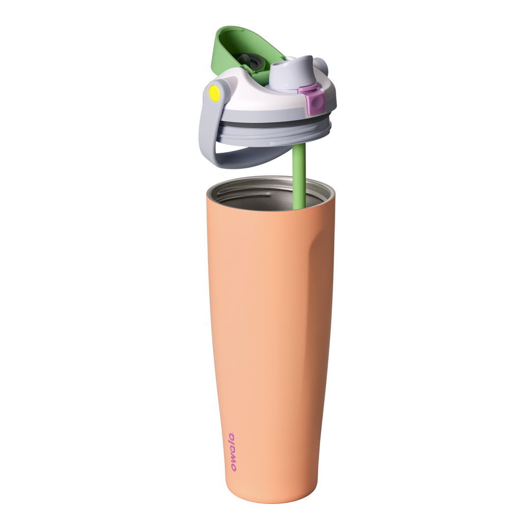 40Oz Peachy Keen Stainless Steel Freesip Sway - Image 2